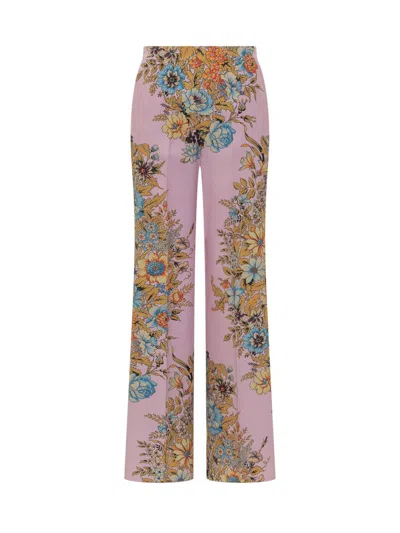 Etro Bouquet Bandana Pant In Pink