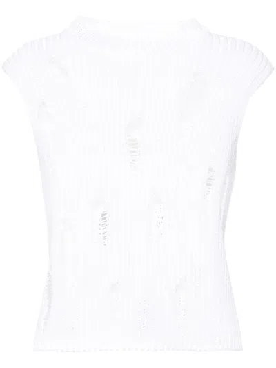 Gauchère Voile Cotton Shirt In White
