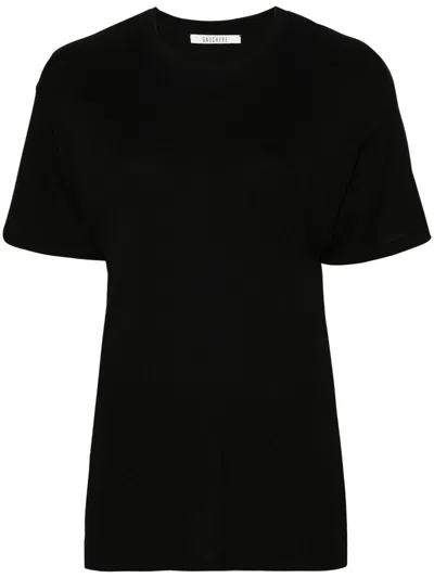 Gauchère Fine-ribbed T-shirt In Black