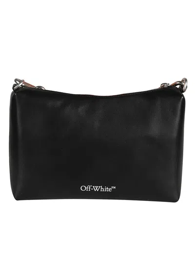 Off-white Pouch With Lettering In Black