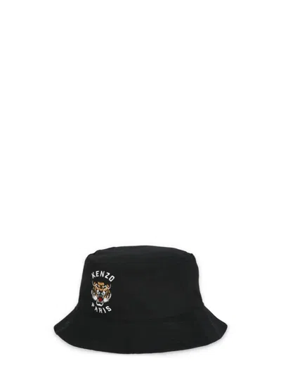 Kenzo Black  Paris Reversible Bucket Hat