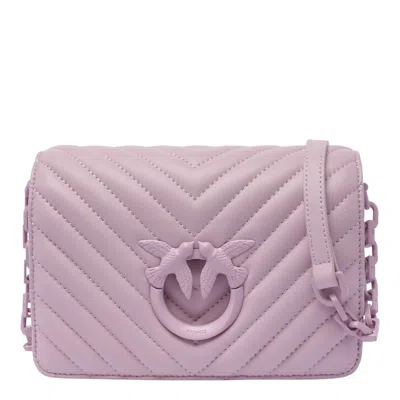 Pinko Love Click Crossbody Bag In Purple