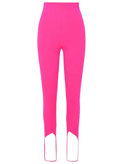 Attico The  Fuchsia Polyamide And Viscose Pants In Pink