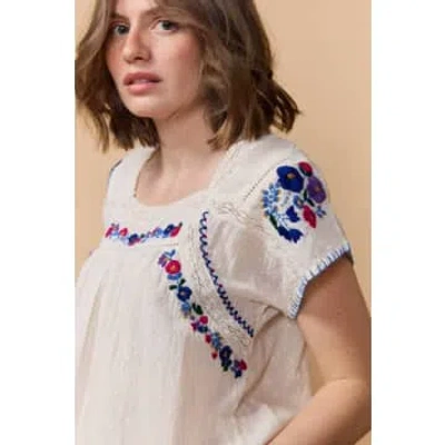 Louizon Atmosphere Embroidered Top In Neutral
