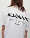 Allsaints Underground Oversized Crew T-shirt In White