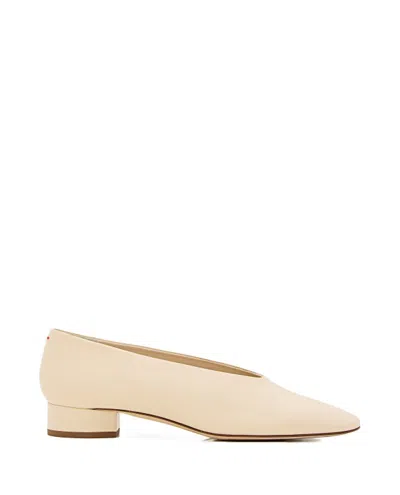 Aeyde Delia Nappa Leather Pump In White