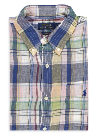 Polo Ralph Lauren Pony Linen Shirt In Multicolor