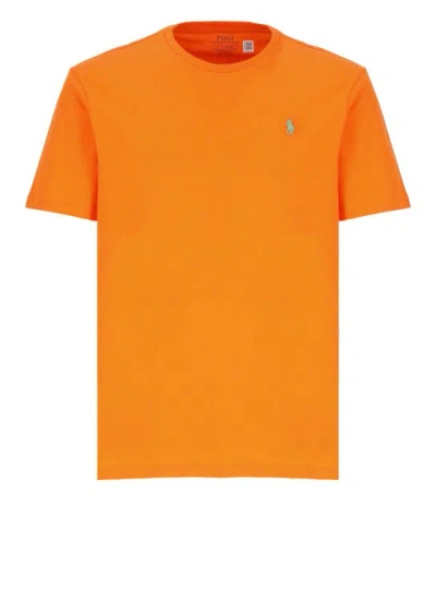 Polo Ralph Lauren Cotton Polo Pony T-shirt In Orange