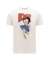 Dsquared2 X Betty Boop Cotton T-shirt In Neutrals