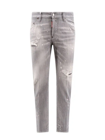 Dsquared2 Cotton Jeans In Grey