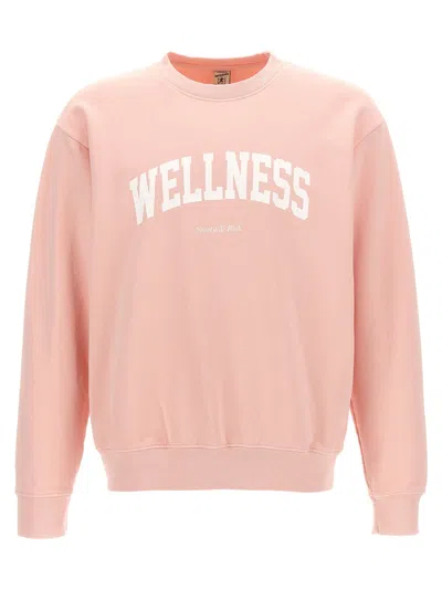Sporty And Rich Sporty & Rich Wellness Ivy Crewneck Sweatshirt In Pink