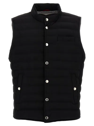 Brunello Cucinelli Nylon Vest In Black