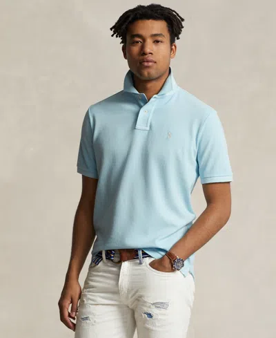 Polo Ralph Lauren Men's Classic-fit Soft Cotton Polo Shirt In Resort Green Heather
