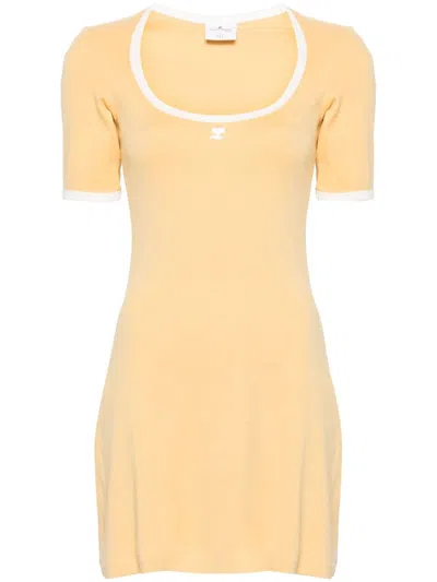 Courrèges Yellow Holistic Minidress