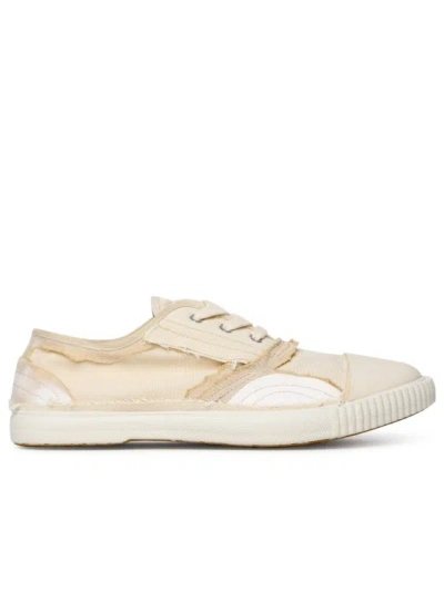 Maison Margiela Inside Out Canvas Trainers In Neutrals