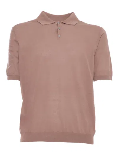 Ballantyne Short Sleeve Polo Shirt In Brown