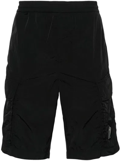 C.p. Company Chrome-r Cargo Shorts In Black