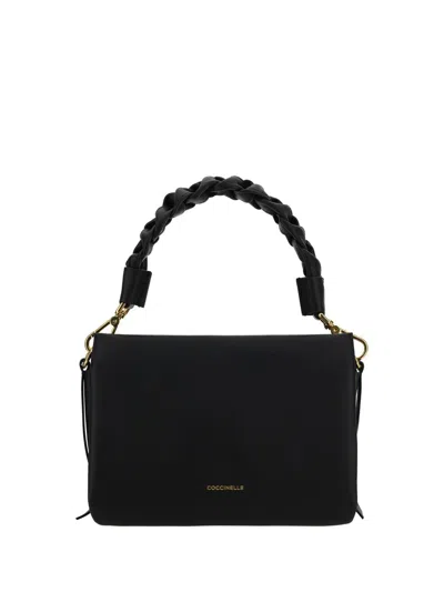 Coccinelle Boheme Shoulder Bag In Noir/cuir