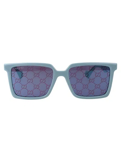Gucci Sunglasses In 003 Light Blue Light Blue Violet