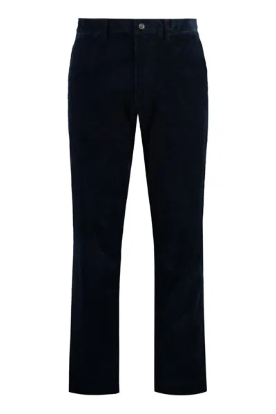 Polo Ralph Lauren Cotton Trousers In Blue