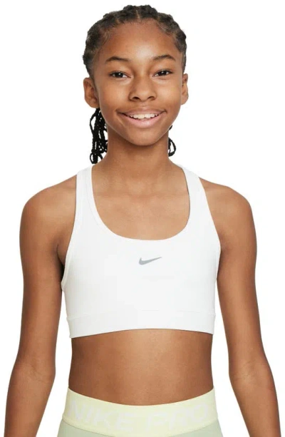 Nike Swoosh Big Kids' (girls') Sports Bra In White