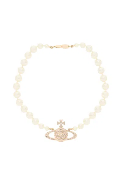 Vivienne Westwood Bas Relief Choker In White