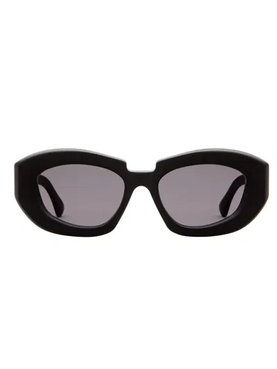 Kuboraum X23 Geometric-frame Sunglasses In Grey