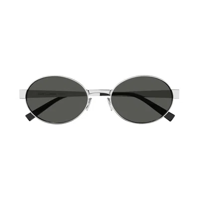 Saint Laurent Sunglasses In Silver/grigio