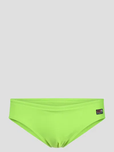 Mc2 Saint Barth Fluo Color Swim Briefs In Yellow