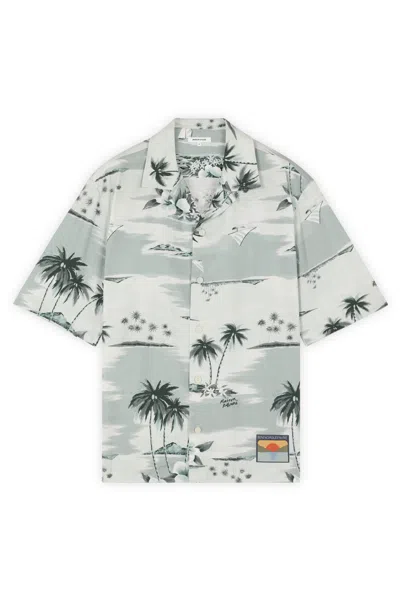 Maison Kitsuné Resort Shirt In Seafoam Design