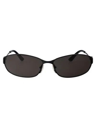 Balenciaga Bb0336s Sunglasses In 001 Black Black Grey