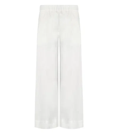 Max Mara Beachwear Esperia White Trousers