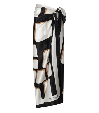 Plážové šaty Max Mara Beachwear tmavomodrá farba, 2516621079600