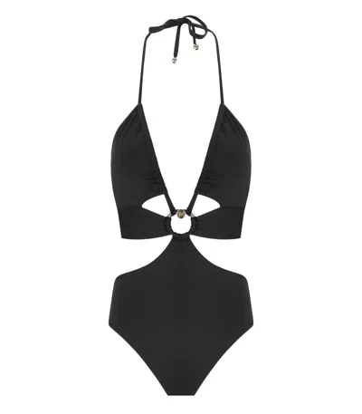 Max Mara Cleopatra Cutout One Piece Swimsuit In Black