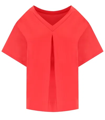 Max Mara Beachwear Lauto Coral T-shirt In Red