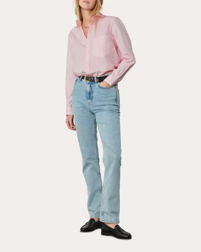 With Nothing Underneath Women's The Classic Weave Shirt In Pink