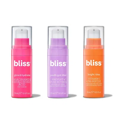 Bliss World Store Serum Essentials 3pc Spa Kit In White