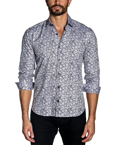 Jared Lang Woven Shirt In Grey