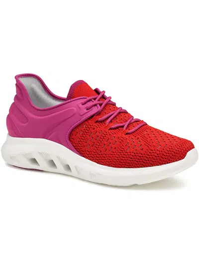 Johnston & Murphy Activate Womens Fitness Lifestyle Casual And Fashion Sneakers In Red