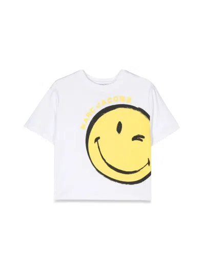 Marc Jacobs Teen Boys White Cotton Smiley T-shirt