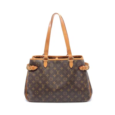 Pre-owned Louis Vuitton Batignolles Horizontal Monogram Shoulder Bag Pvc Leather Brown