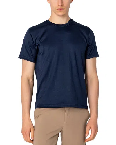 Ron Tomson Muscle Fit Crew Neck T-shirt In Blue