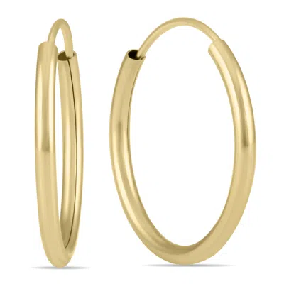 Sselects 16mm Endless Hoop Earring 14k Yellow Gold