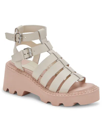 Dolce Vita Galore Womens Buckle Heel Gladiator Sandals In Multi