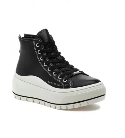 J/slides Women's Gracie Platform Sneaker In Black