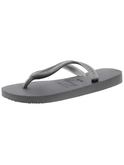 Havaianas Womens Textured Beach Flip-flops In Grey