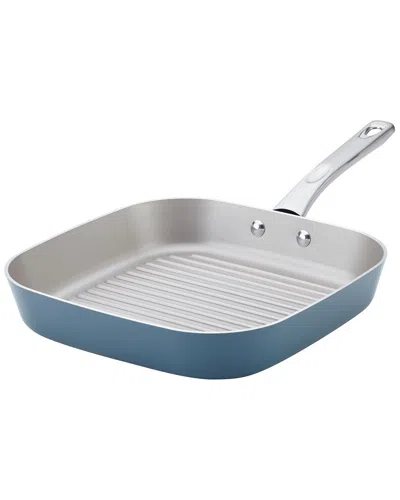 Ayesha Curry Discontinued  Home Collection Porcelain Enamel Nonstick Square Grill In Blue