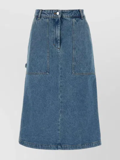 Maison Kitsuné Skirt In Blue