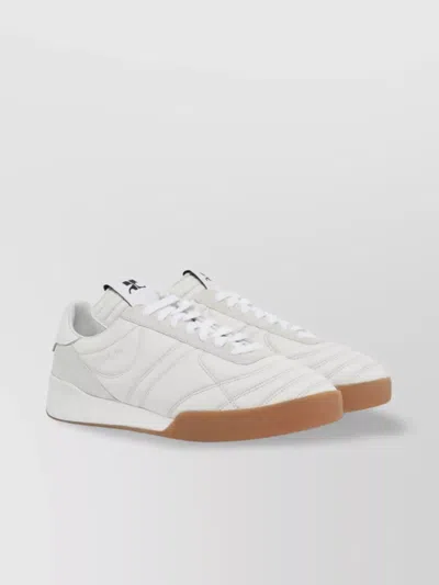 Courrèges Club 02 Leather Sneakers In White