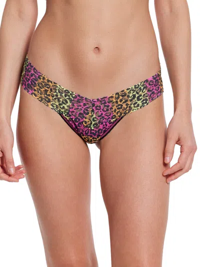 Hanky Panky Printed Signature Lace Low Rise Thong In Multicolor